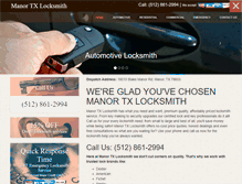 Tablet Screenshot of manortxlocksmith.com